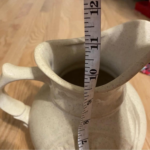 Vintage McCoy Pottery Turkey Pitcher & Bowl Thanksgiving Art Tan Centerpiece - Picture 7 of 8